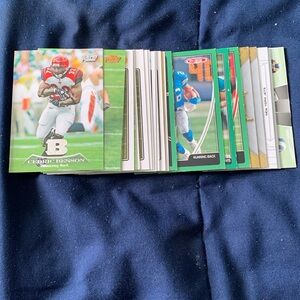 Stacks football cards ( Topps Prime, Topps,Upper Deck)